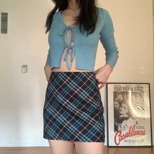 Vintage Burberry London Blue Label plaid skirt Size 36